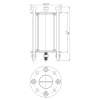 Moduł destylatora - wizjer - fi 48,3mm dł. 100mm