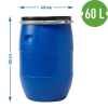 Beczka na kapustę 60 L, z obręczą dociskową, niebieska, Sterk
