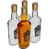 Butelka 0,5 L z zakrętką i nadrukiem 2- kolorowym Whisky - 4 szt.