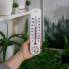 Termometr uniwersalny biały z higrometrem (-20C do +50C) 25cm