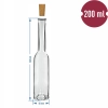 Butelka na nalewkę 200 ml 6 szt.+ 6 korków 23/18
