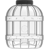 Nietłukący, wielofunkcyjny słoik z czarną zakrętką, 5 L