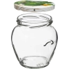 Słoik TO Amfora 580 ml z zakrętką kolorową fi82/6-6szt.