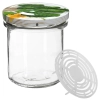 Słoik 350 ml z zakrętką i dociskiem - 6 szt.