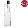 Butelka Kapitańska 700 ml z zakrętką -6szt