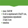 Suszarka do grzybów, owoców, warzyw i ziół z regulacją temp, 240W, transparentna