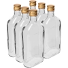 Butelka Piersiówka 500 ml z zakrętką, 6 szt.