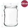 Słoik TO Ćwiartka 250 ml z zakrętką fi 66 - 6 szt