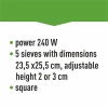Suszarka do grzybów, owoców, warzyw i ziół z regulacją temp, 240W, biała
