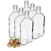 Butelka Piersiówka 500 ml z zakrętką, 6 szt.