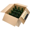 Butelka na wino 0,75L z korkami i kapturkami - 12 szt.