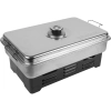 Portable smoker with thermometer & fruit woodchips