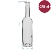 Butelka na nalewkę 350 ml 6 szt.+ 6 korków
