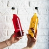 Butelka 0,5 L z zakrętką i nadrukiem Wiśniówka - 4 szt.