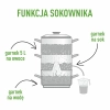 Sokownik nierdzewny z parowarem 5 L