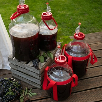 Balon do wina lekki, nietłukący, z uchwytem, 10 L