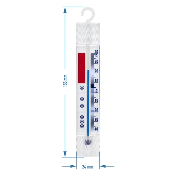 Termometr do lodówek i zamrażarek (-40C do +40C) 15cm