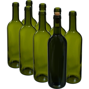Butelka oliwkowa na wino 0,75 L - zgrzewka 8 szt.