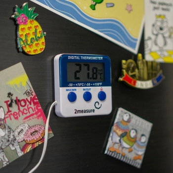 Stacja pogodowa – elektroniczna, sonda, biała