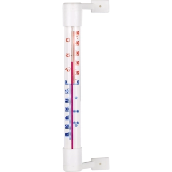 Termometr zewnętrzny biały (-50C do +50C) 18cm
