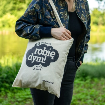 Torba bawełniana - robię dym