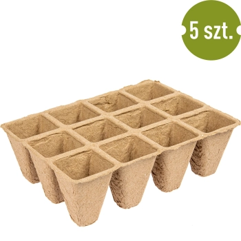 Doniczki papierowe 4 x 4 x 4,5, zestaw 5 szt.