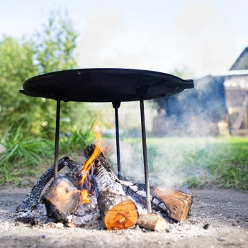 Patelnia grillowa, żeliwna, fi 44 cm