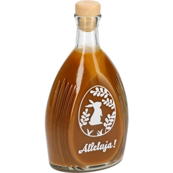 Butelka 500ml z korkiem, nadruk JAJKO