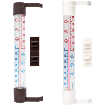 Termometr zewnętrzny z transparentną skalą (-70C do +50C) 23cm mix