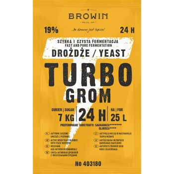 Drożdże gorzelnicze Turbo Grom 24h
