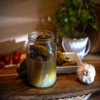 Słoik TO 900 ml z zakrętką złotą fi 82/6 - 6 szt.