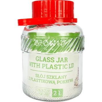 Słoik 2L z plastikową pokrywą