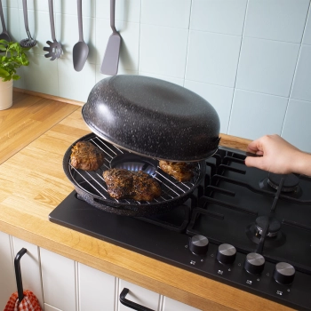Patelnia do grillowania z rusztem