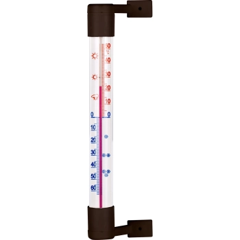 Termometr zewnętrzny brązowy (-50C do +50C) 18cm