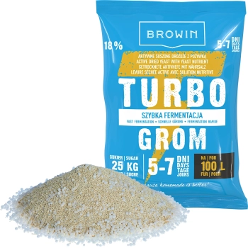 Drożdże gorzelnicze Turbo Grom 5-7 dni 100L
