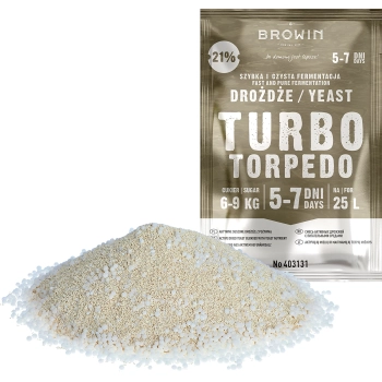 Drożdże gorzelnicze Turbo Torpedo 5-7 dni 21% 100g