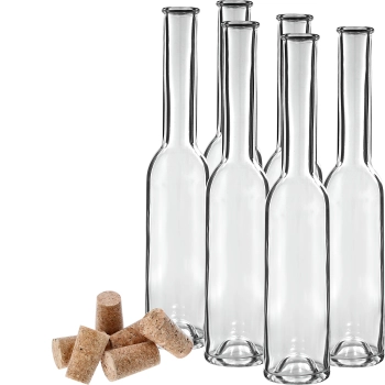 Butelka na nalewkę 200 ml 6 szt.+ 6 korków 23/18