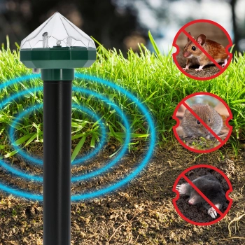 Solarny odstraszacz kretów z lampą LED