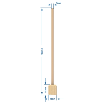 Ubijak / Tłuczek do kapusty drewniany duży 100 cm