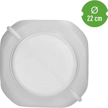 Beczka Kwadratowa na 50 L, biała, z uchwytami 50 L