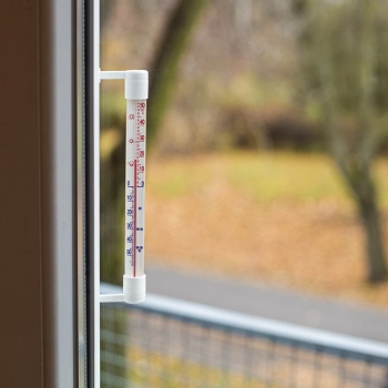 Termometr zewnętrzny biały (-50C do +50C) 22cm