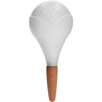 Kula nawadniająca do roślin, biała matowa z ceramiczną nóżką, 400ml