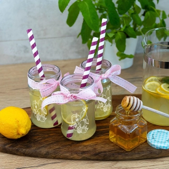 Słoik TO 300 ml z nadrukiem - mix owoców i zakrętką fi66/4 - 3 szt.