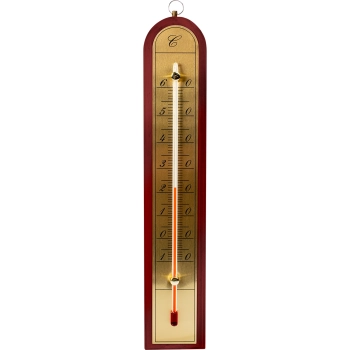 Termometr pokojowy ze złotą skalą (-10C do +60C) 28cm mix