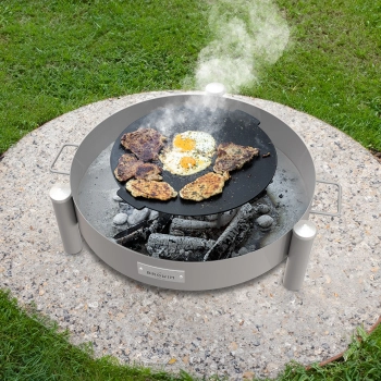 Patelnia grillowa, żeliwna, fi 44 cm