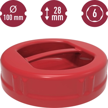 Zakrętka plastikowa fi100 TO