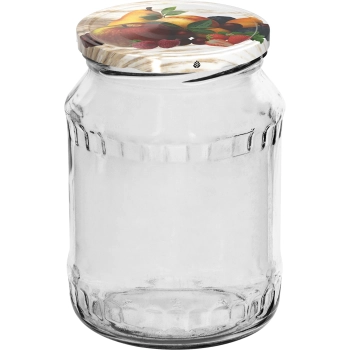 Słoik TO 720 ml z zakrętką kolorową fi 82/6 - 6 szt.