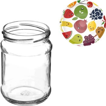 Słoik TO Ćwiartka 250 ml z zakrętką fi 66 - 6 szt