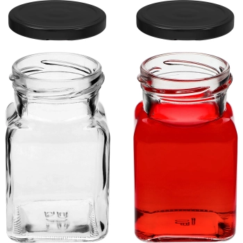 Zestaw 12 x słoik 150 ml + 30 etykiet do oznaczania przypraw