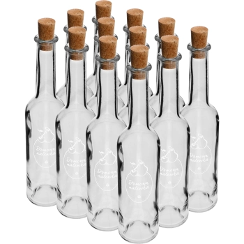 Butelka 350 ml z korkiem, nadruk Domowa nalewka